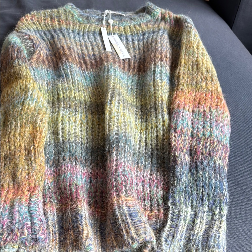 Trina Turk Sinclair rainbow ombré alpaca and mohair sweater - Picture 8 of 8